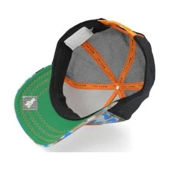 NWT Limited Edition Goorin Bros Luck Stays Down Blue Tan Camo Trucker Hat Unisex - Picture 9 of 13
